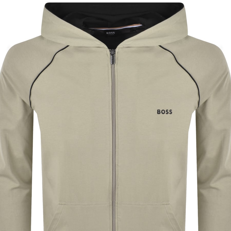 Image number 2 for BOSS Mix And Match Full Zip Hoodie Beige