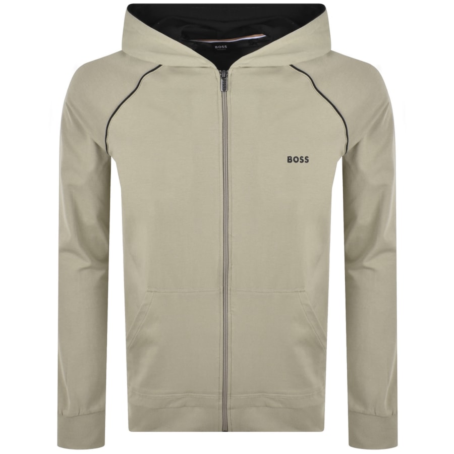 Image number 1 for BOSS Mix And Match Full Zip Hoodie Beige