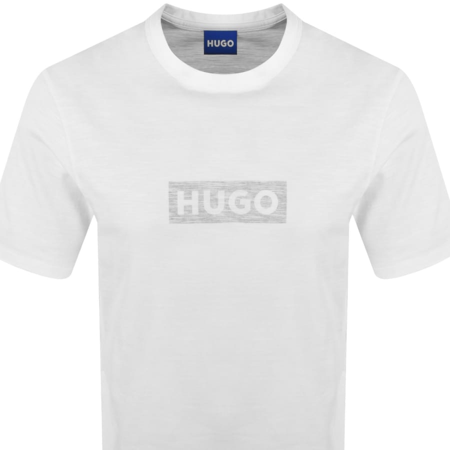 Image number 2 for HUGO Blue Nerinto T Shirt White