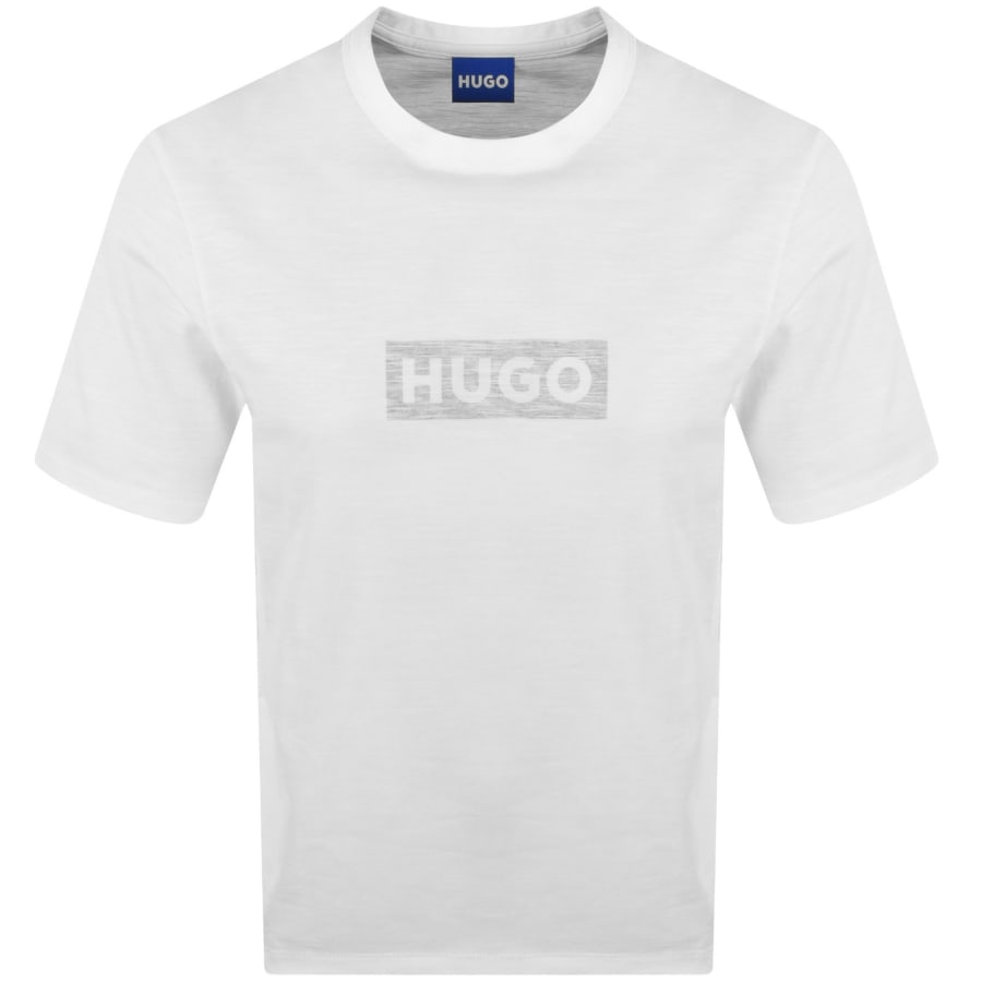 Image number 1 for HUGO Blue Nerinto T Shirt White