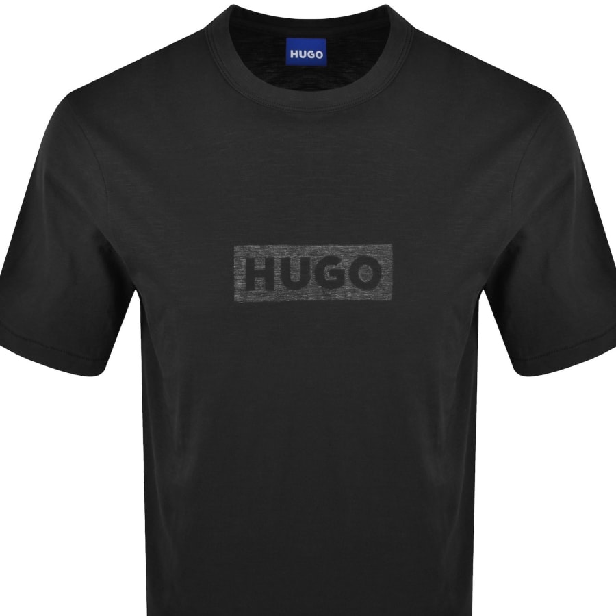 Image number 2 for HUGO Blue Nerinto T Shirt Black