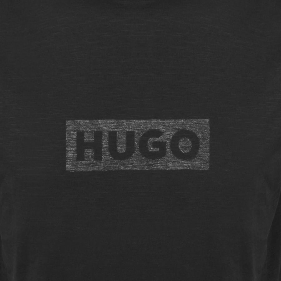 Image number 3 for HUGO Blue Nerinto T Shirt Black