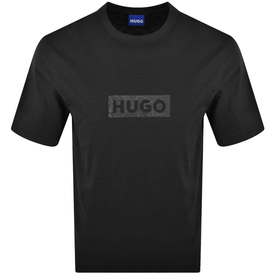 Image number 1 for HUGO Blue Nerinto T Shirt Black