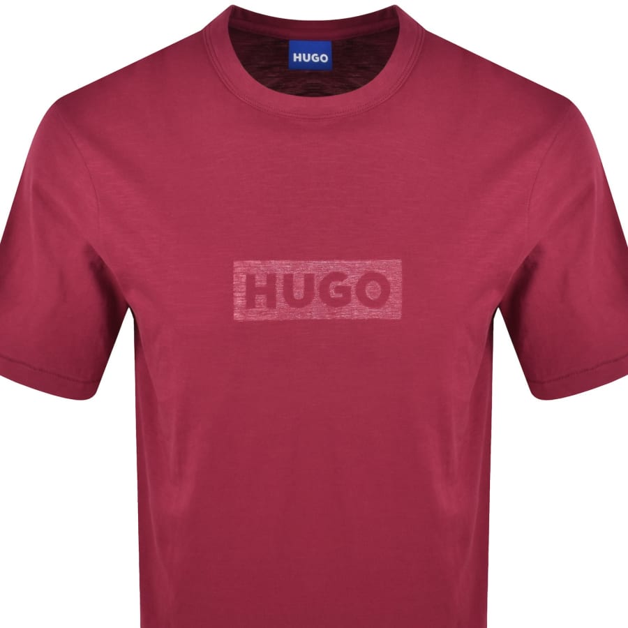 Image number 2 for HUGO Blue Nerinto T Shirt Red