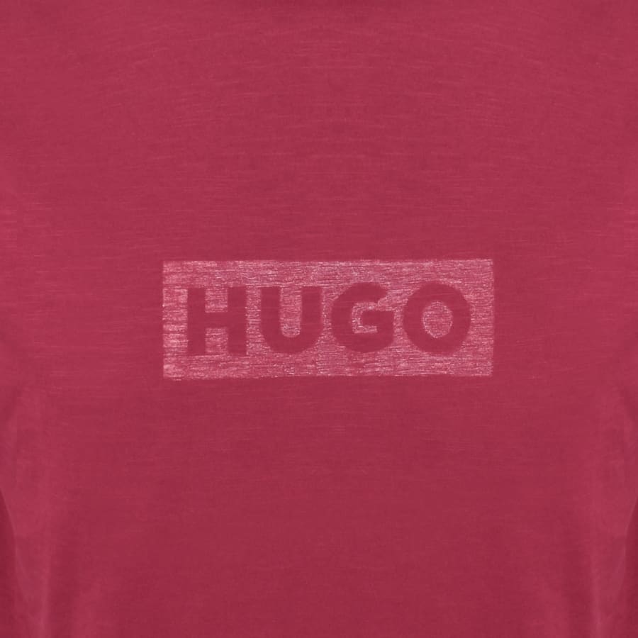 Image number 3 for HUGO Blue Nerinto T Shirt Red