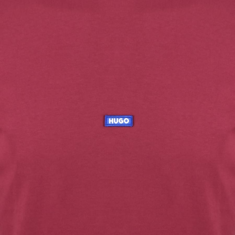 Image number 3 for HUGO Blue Nieros Logo T Shirt Red