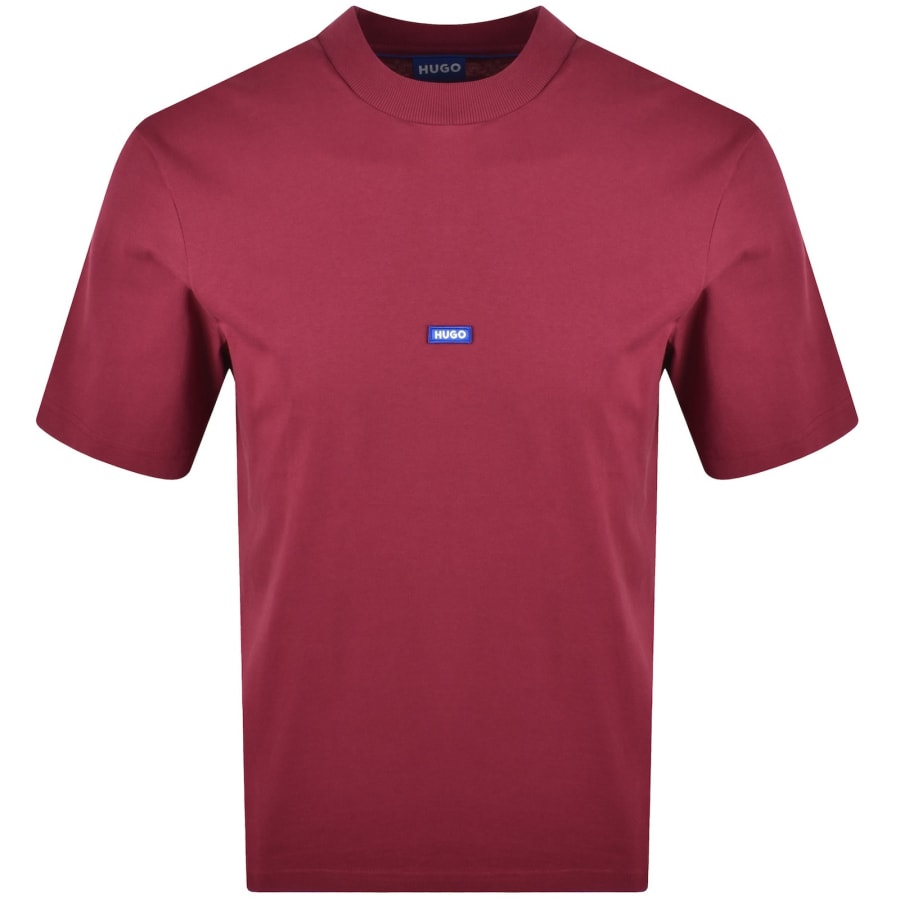 Image number 1 for HUGO Blue Nieros Logo T Shirt Red