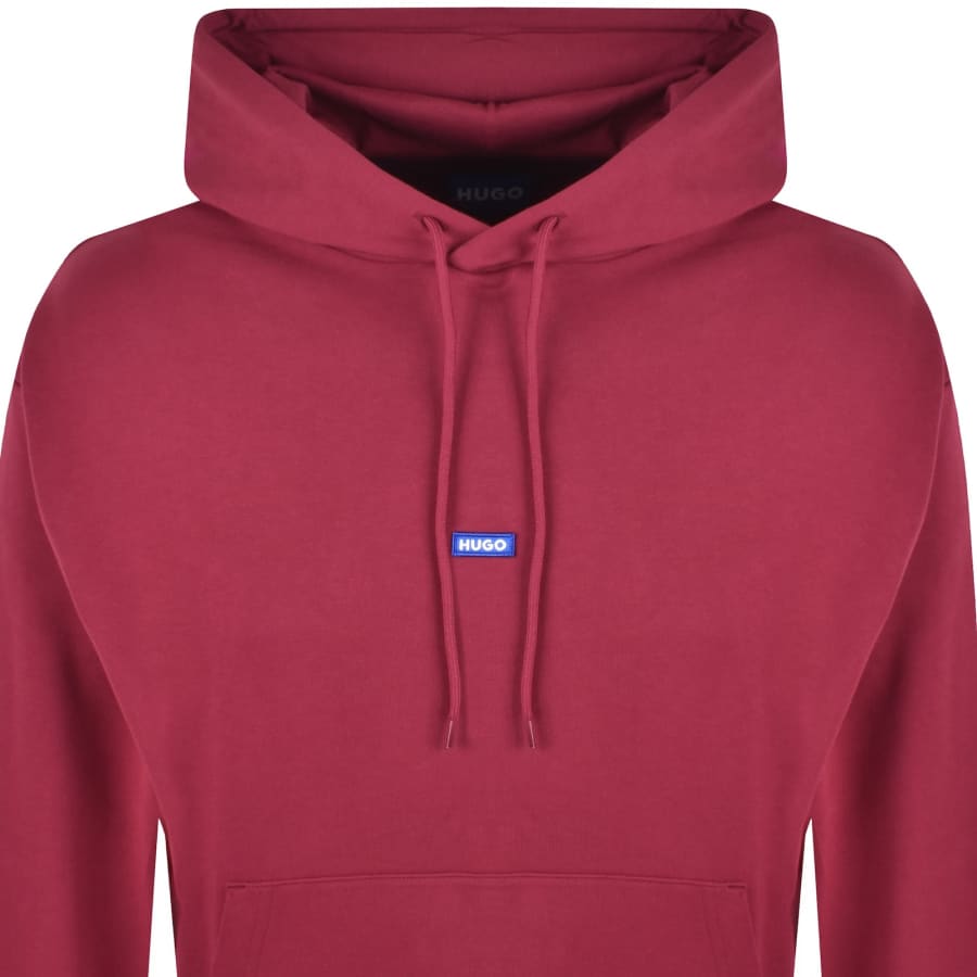 Image number 2 for HUGO Blue Nalonso Hoodie Red