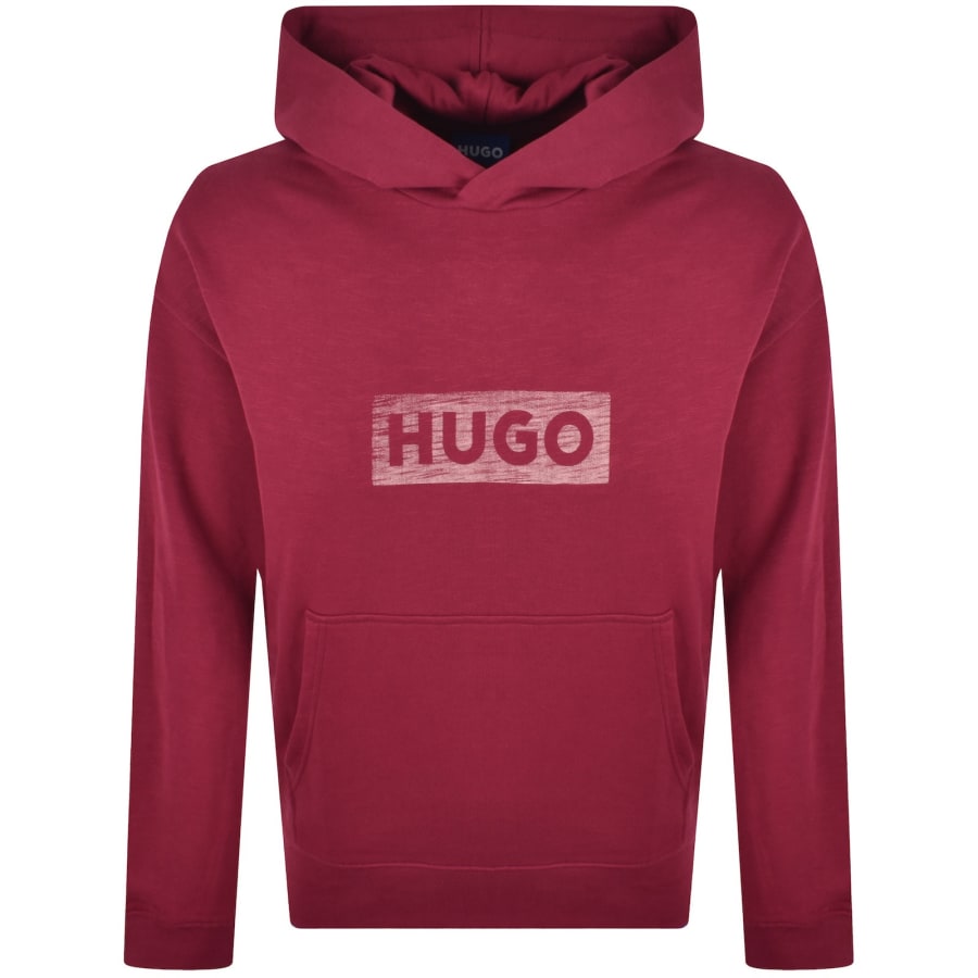 Image number 1 for HUGO Blue Nexata Hoodie Red