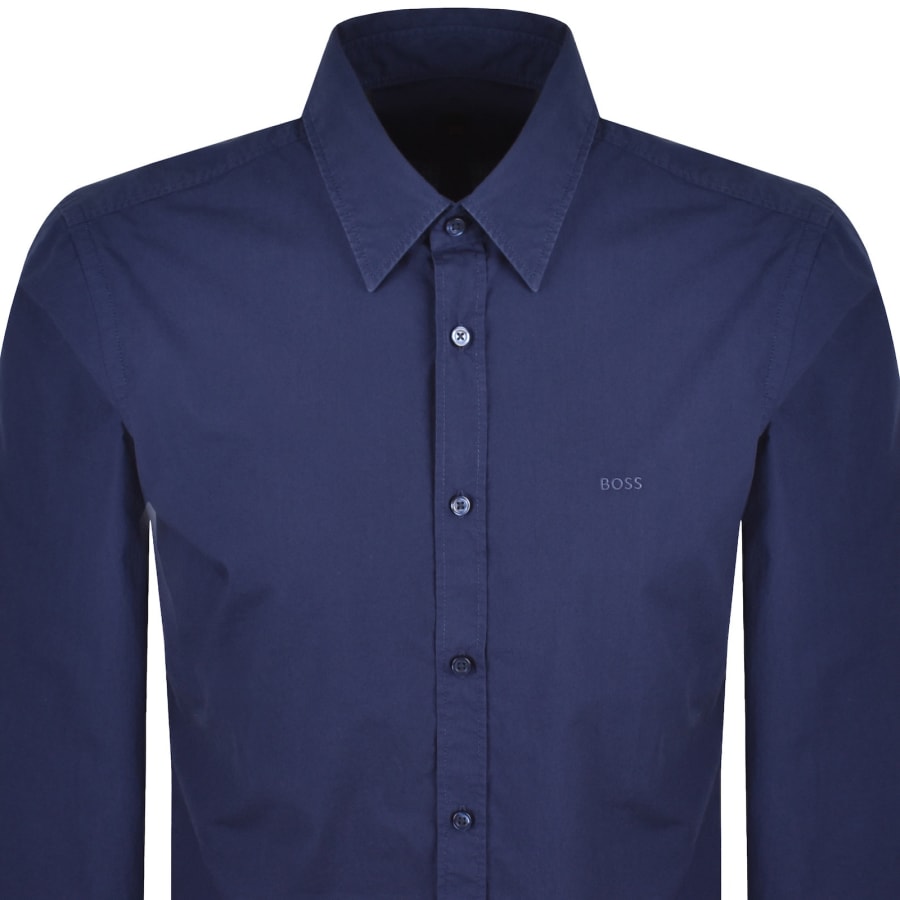 Image number 2 for BOSS Relegant 7 Regular Fit Shirt Navy