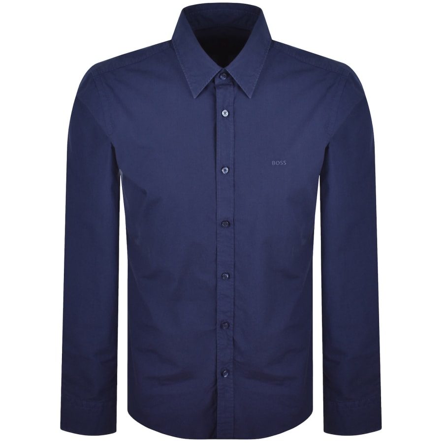 Image number 1 for BOSS Relegant 7 Regular Fit Shirt Navy