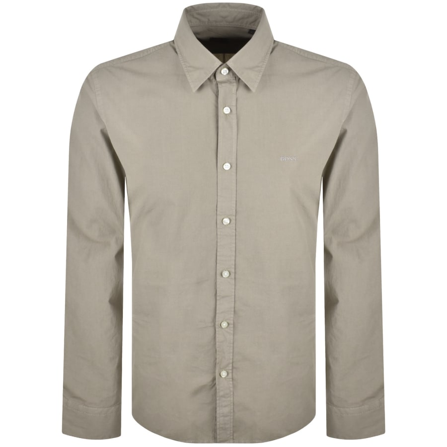 Image number 1 for BOSS Relegant 7 Regular Fit Shirt Brown