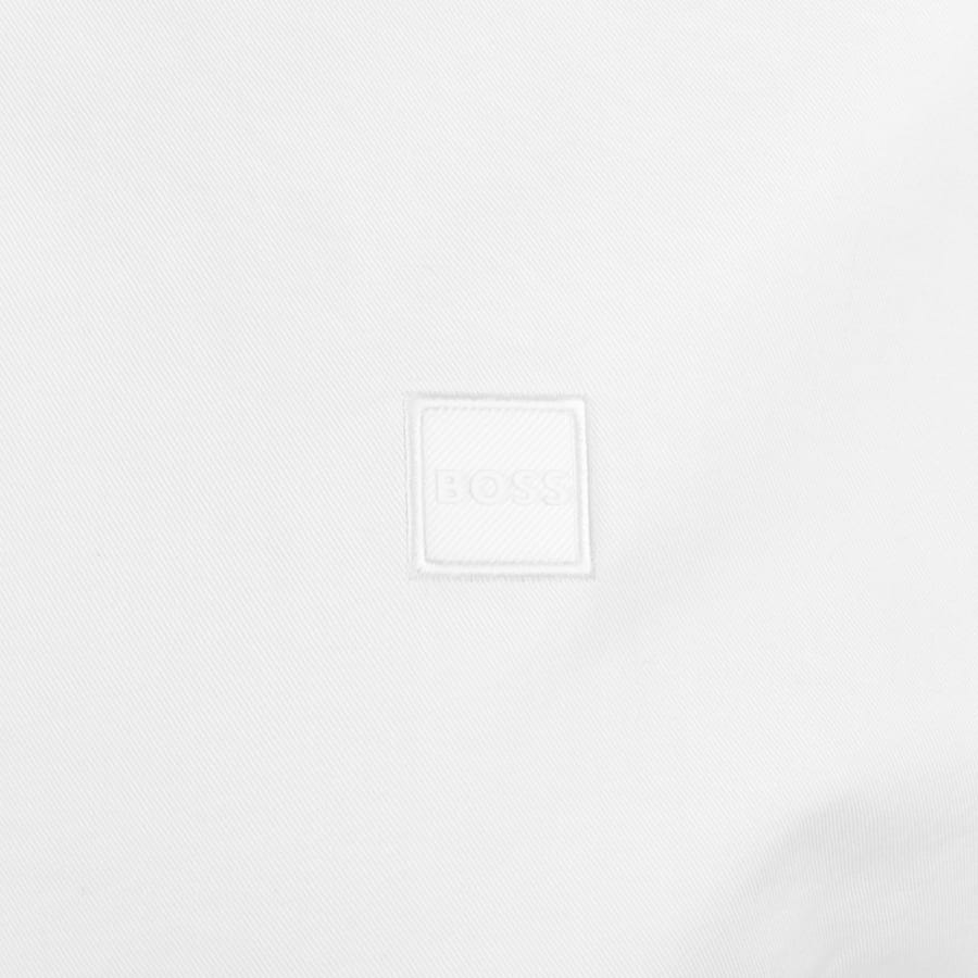 Image number 3 for BOSS Ricoplus Long Sleeve Shirt White