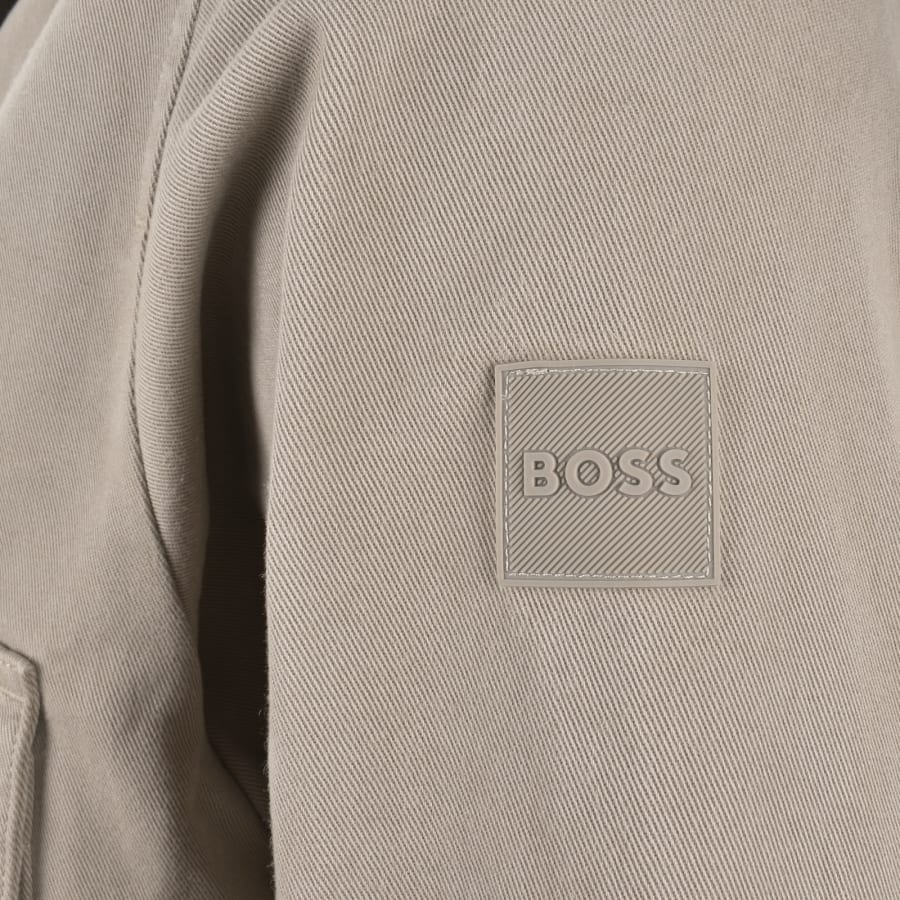Image number 4 for BOSS Lorum Full Zip Overshirt Brown