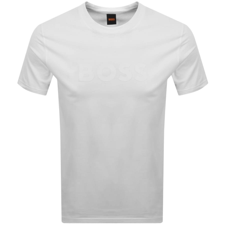 Image number 1 for BOSS Regular Fit Logo T Shirt White