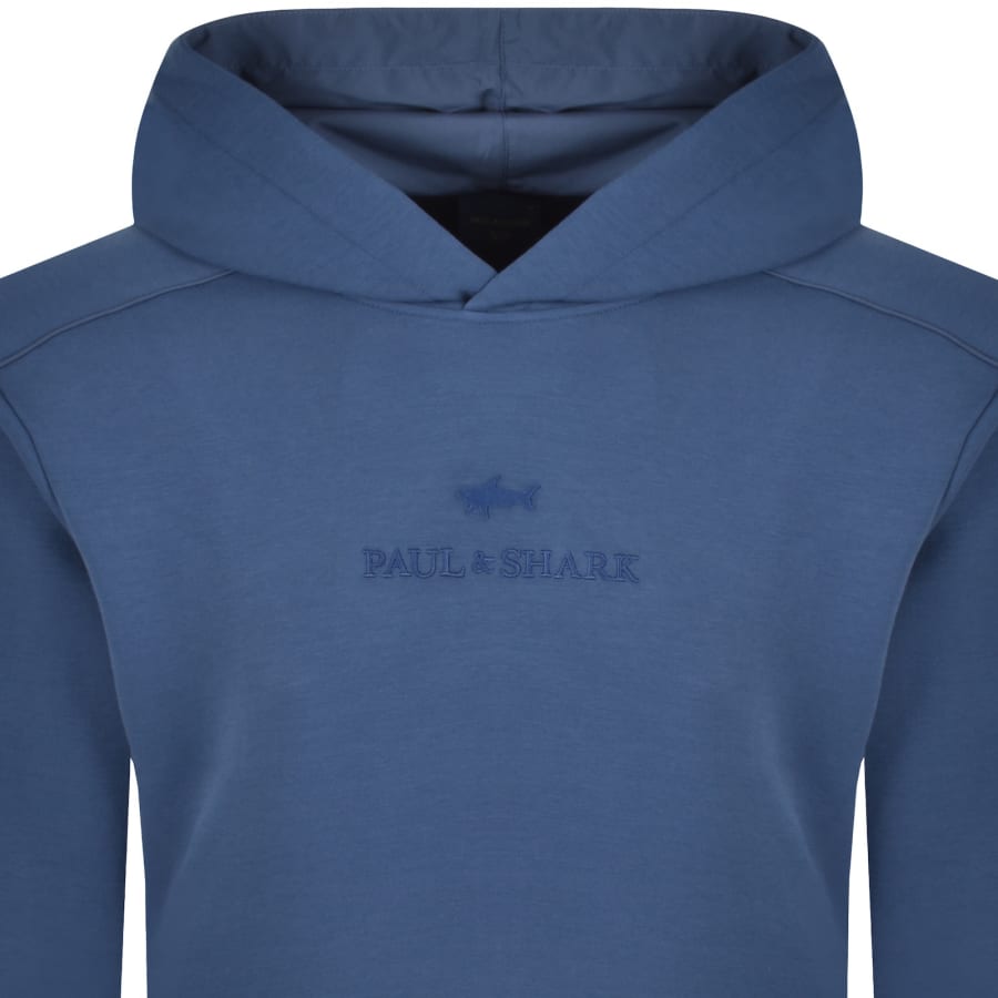 Image number 2 for Paul And Shark X-Soft Hoodie Blue