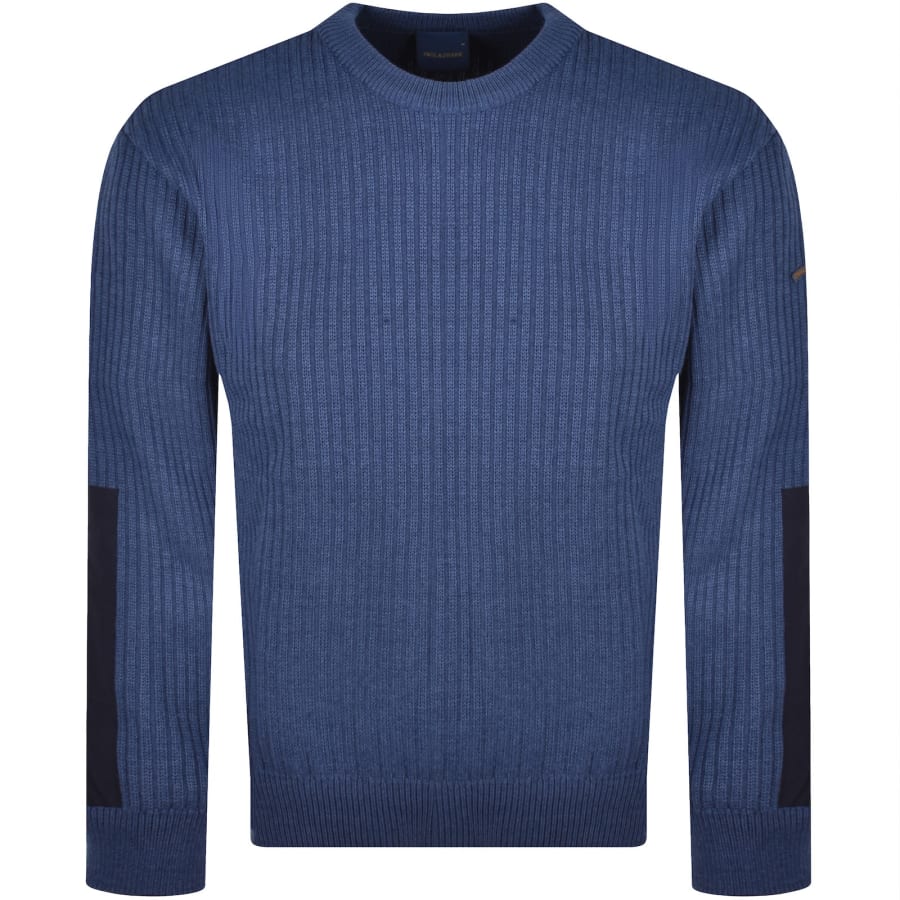 Image number 2 for Paul And Shark Tech Wool Jumper Blue