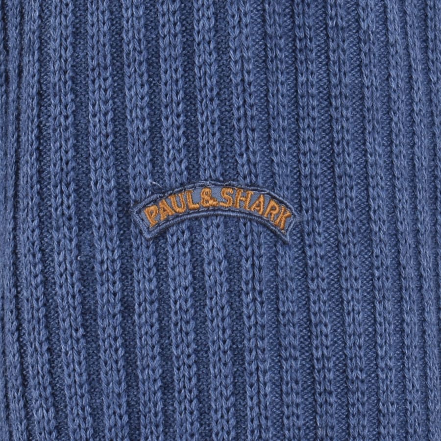 Image number 4 for Paul And Shark Tech Wool Jumper Blue