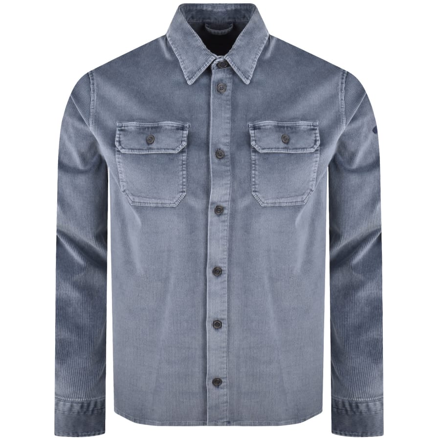 Image number 2 for Paul And Shark Corduroy Overshirt Blue