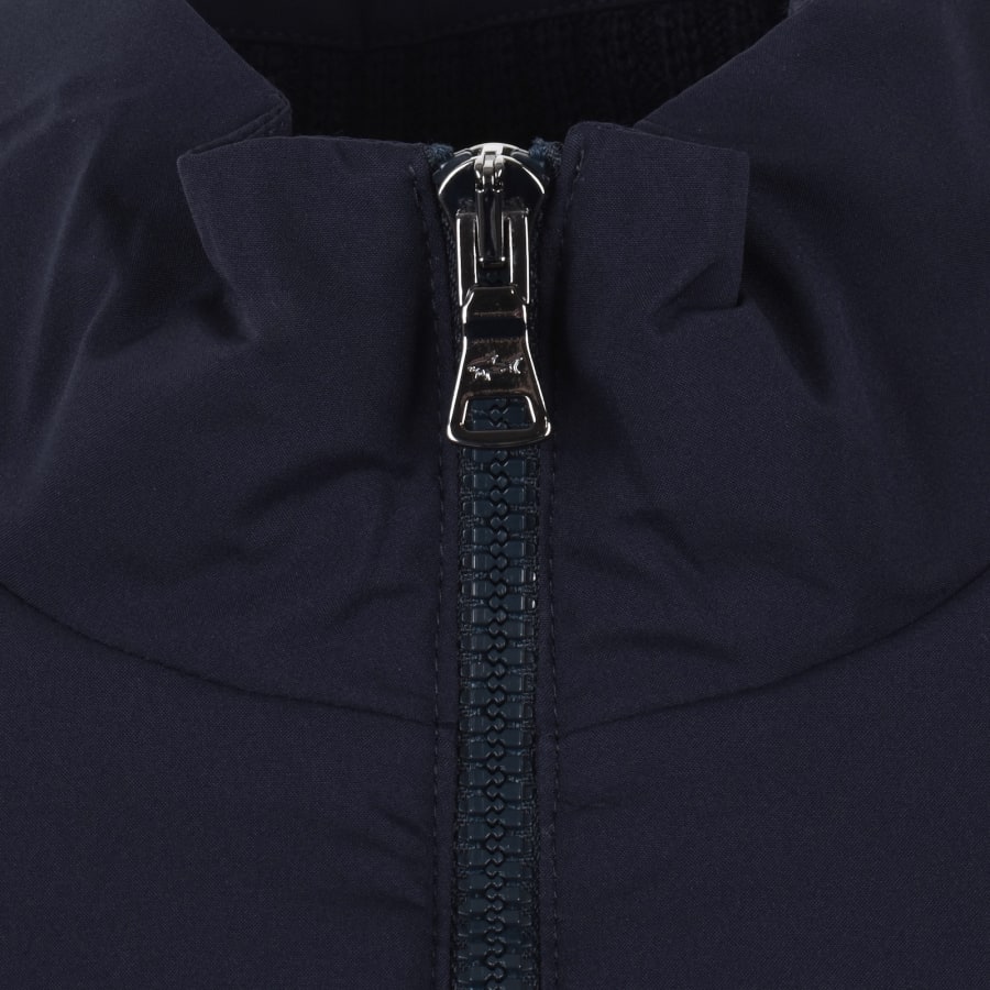 Image number 5 for Paul And Shark Quarter Zip Hybrid Jumper Navy