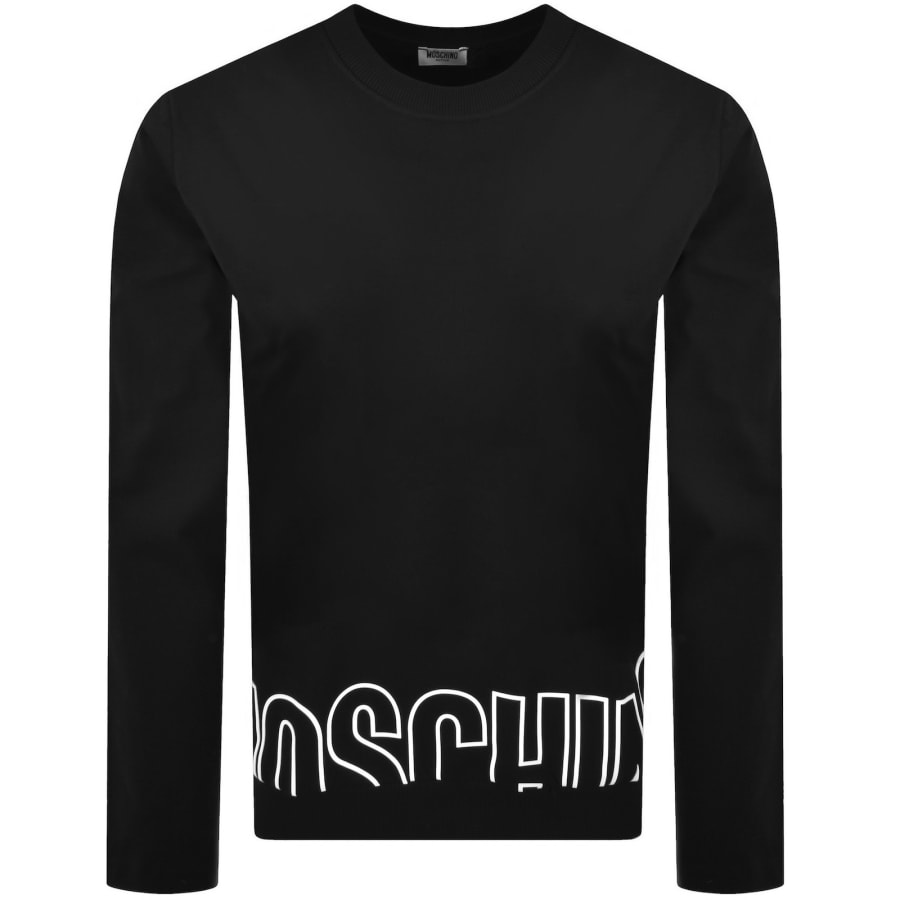 Image number 1 for Moschino Active Logo Sweatshirt Black