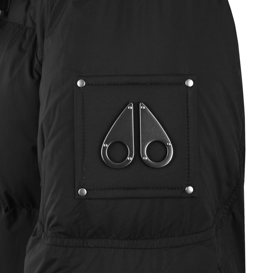 Image number 3 for Moose Knuckles Everest Long Puffer Jacket Black