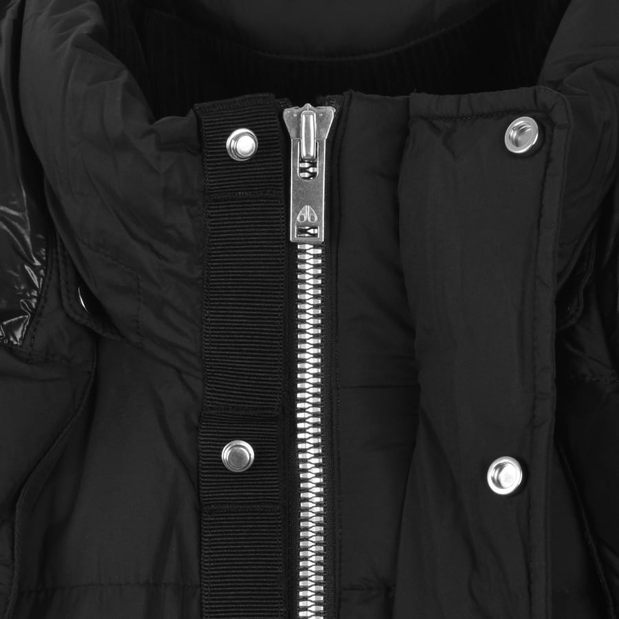 Image number 4 for Moose Knuckles Everest Long Puffer Jacket Black