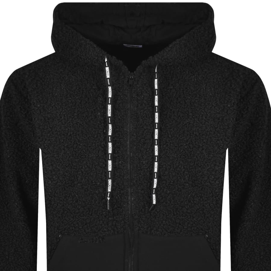 Image number 2 for Moschino Active Logo Hoodie Black