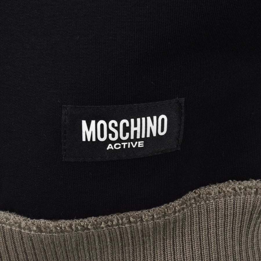 Image number 4 for Moschino Active Logo Hoodie Black