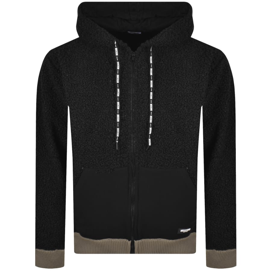 Image number 1 for Moschino Active Logo Hoodie Black