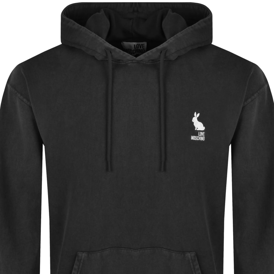 Image number 2 for Moschino Logo Hoodie Grey