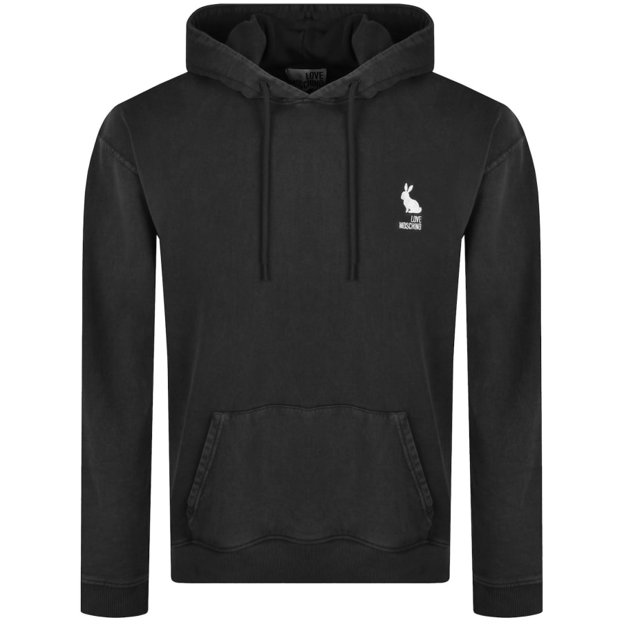 Image number 1 for Moschino Logo Hoodie Grey
