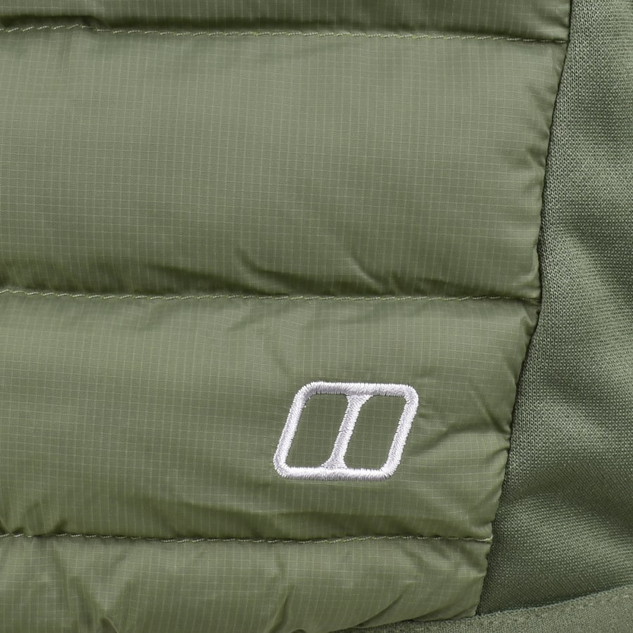 Image number 5 for Berghaus Vaskye Hooded Hybrid Jacket Green