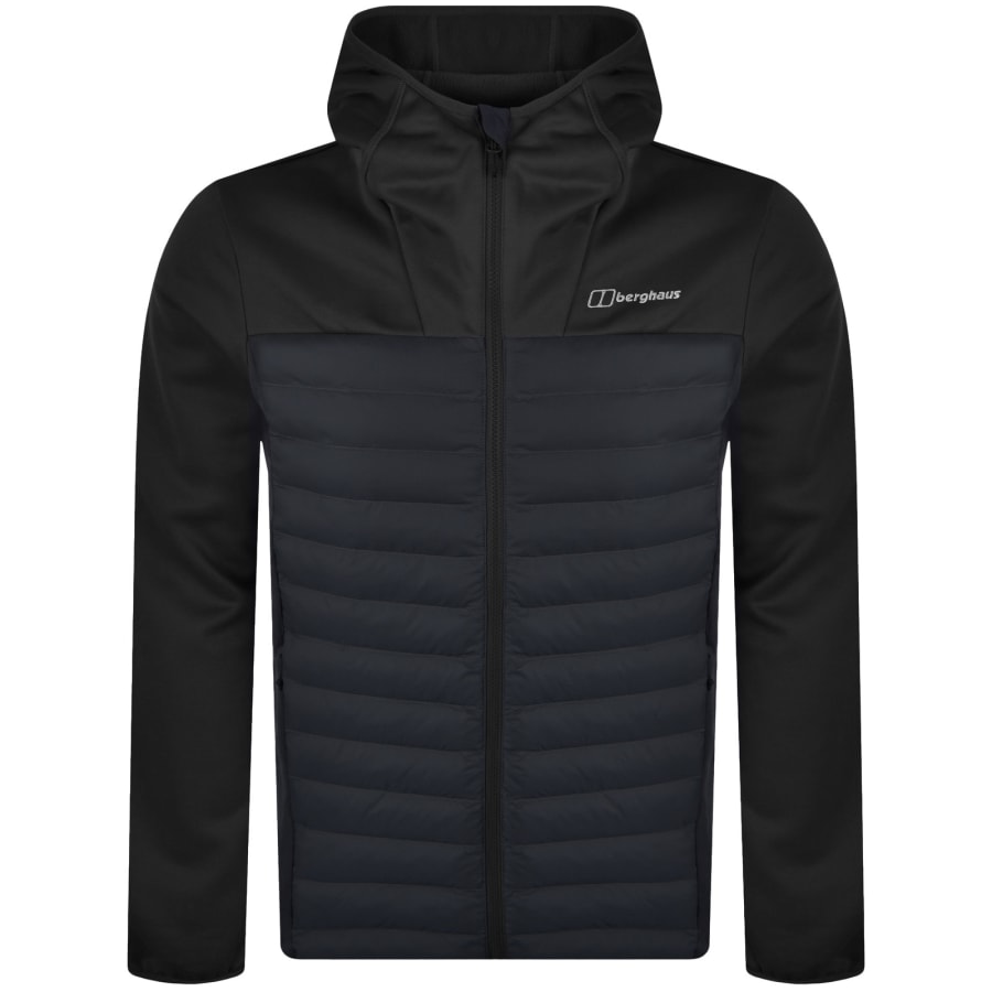 Image number 1 for Berghaus Vaskye Hooded Hybrid Jacket Black