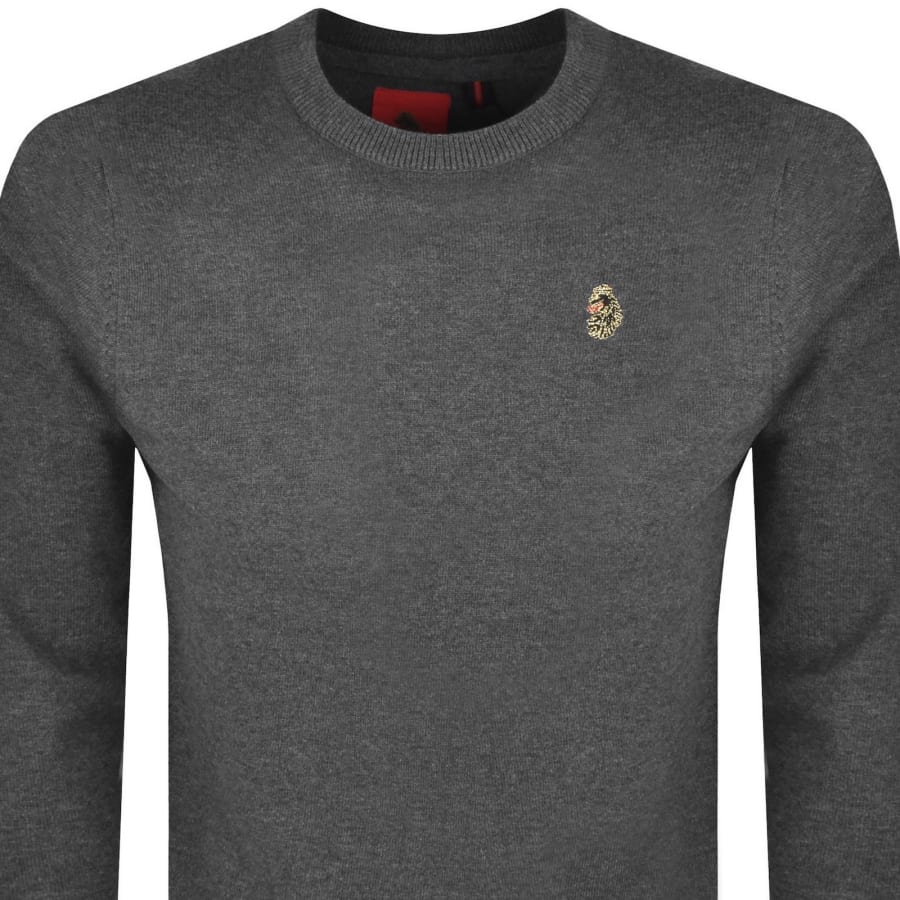 Image number 2 for Luke 1977 Gerard 3 Knit Jumper Grey