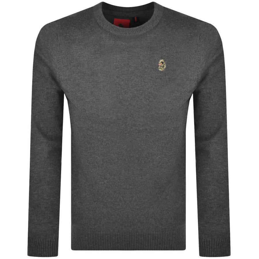 Image number 1 for Luke 1977 Gerard 3 Knit Jumper Grey