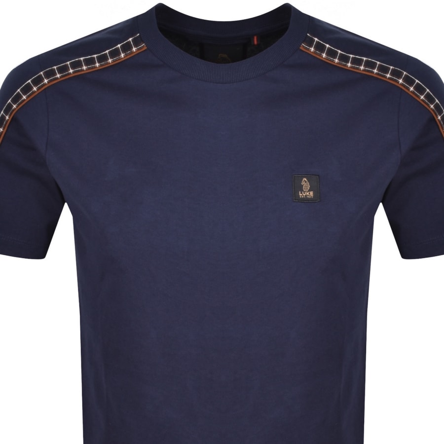Image number 3 for Luke 1977 Firth Regular Fit T Shirt Dark Navy