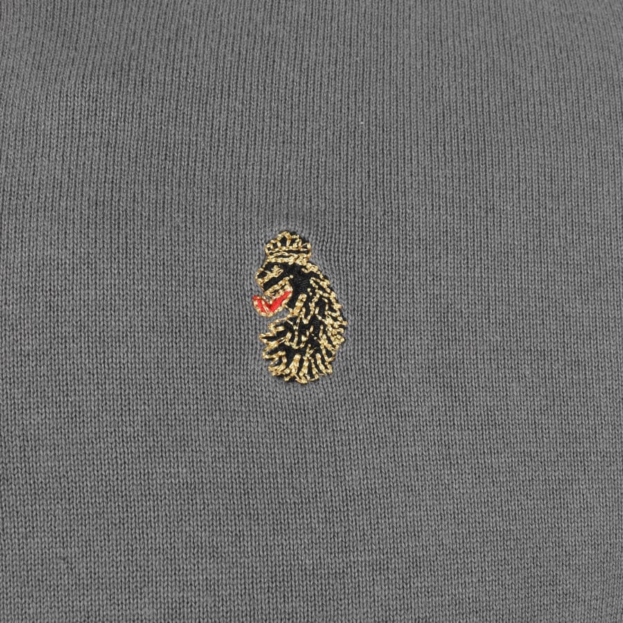 Image number 3 for Luke 1977 Pretender Quarter Zip Jumper Grey