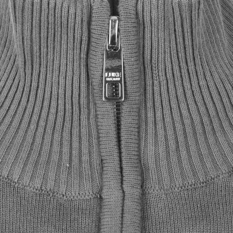 Image number 4 for Luke 1977 Pretender Quarter Zip Jumper Grey
