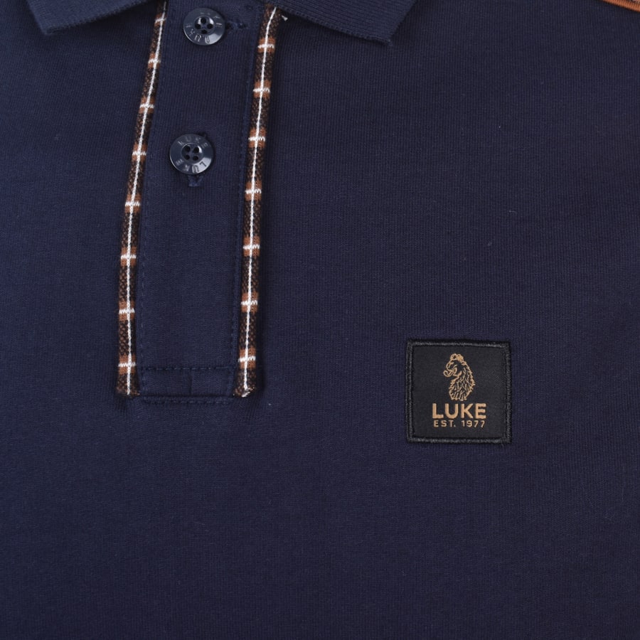 Image number 3 for Luke 1977 Hamilton Polo T Shirt Dark Navy