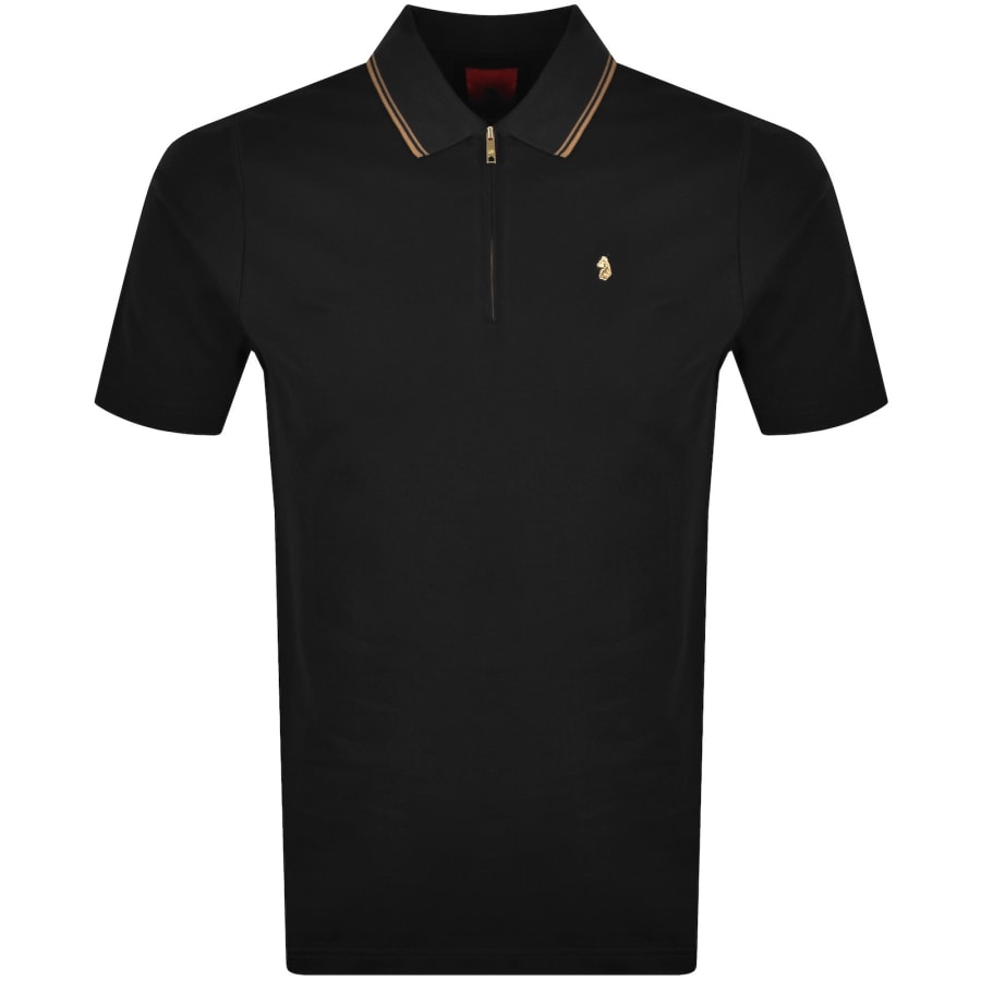 Image number 1 for Luke 1977 Texas Tipped Polo T Shirt Black