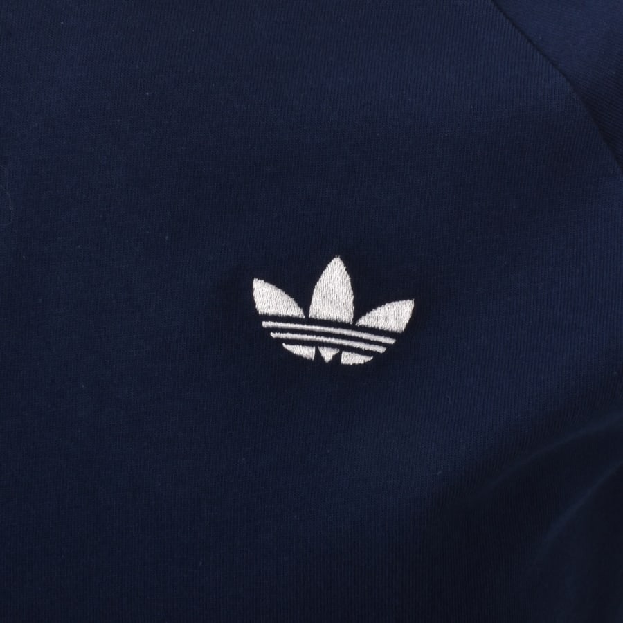 Image number 3 for adidas 3 Stripes T Shirt Navy