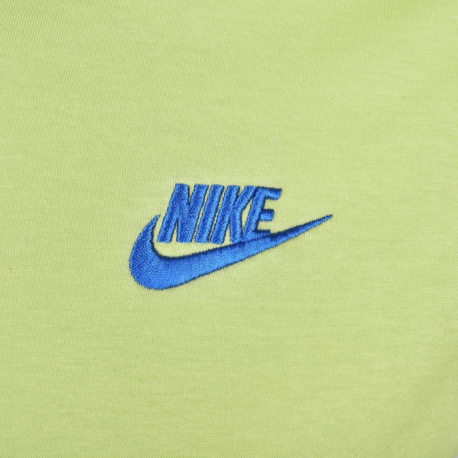 Image number 3 for Nike Crew Neck Club T Shirt Yellow
