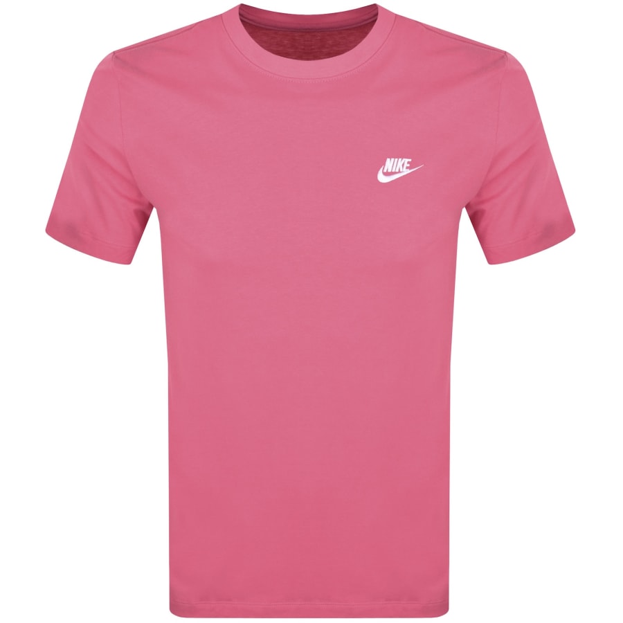 Image number 1 for Nike Crew Neck Club T Shirt Pink
