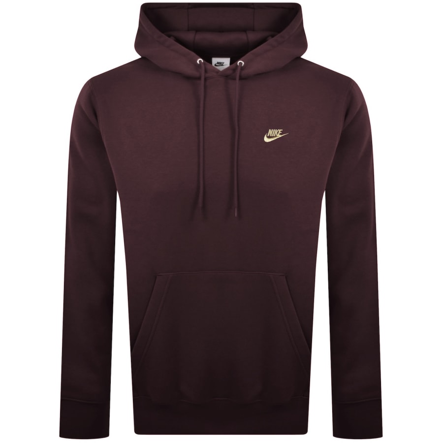 Image number 1 for Nike Club Hoodie Red