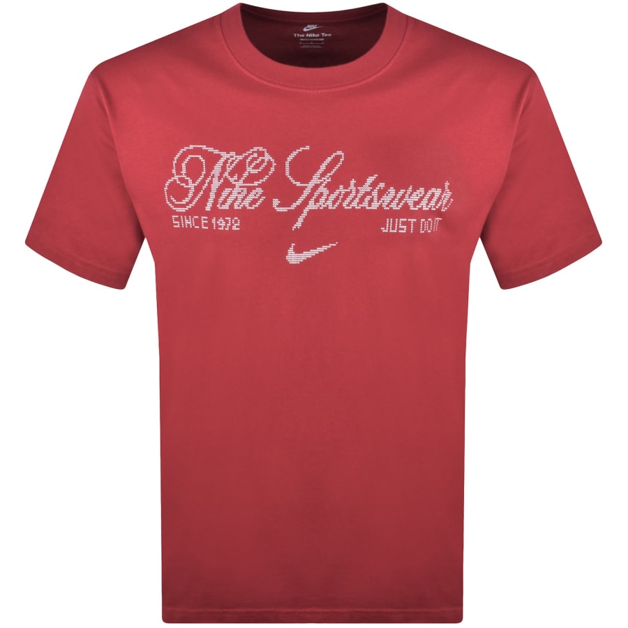 Image number 1 for Nike Sportswear Loose Fit T Shirt Red