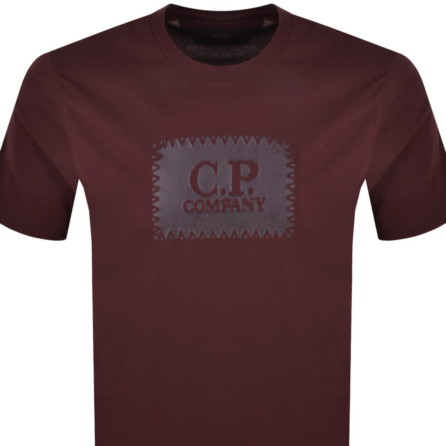 Image number 2 for CP Company Logo T Shirt Andorra Red