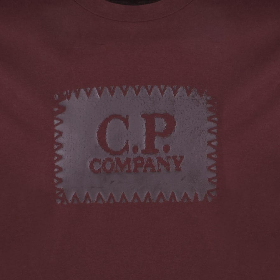 Image number 3 for CP Company Logo T Shirt Andorra Red