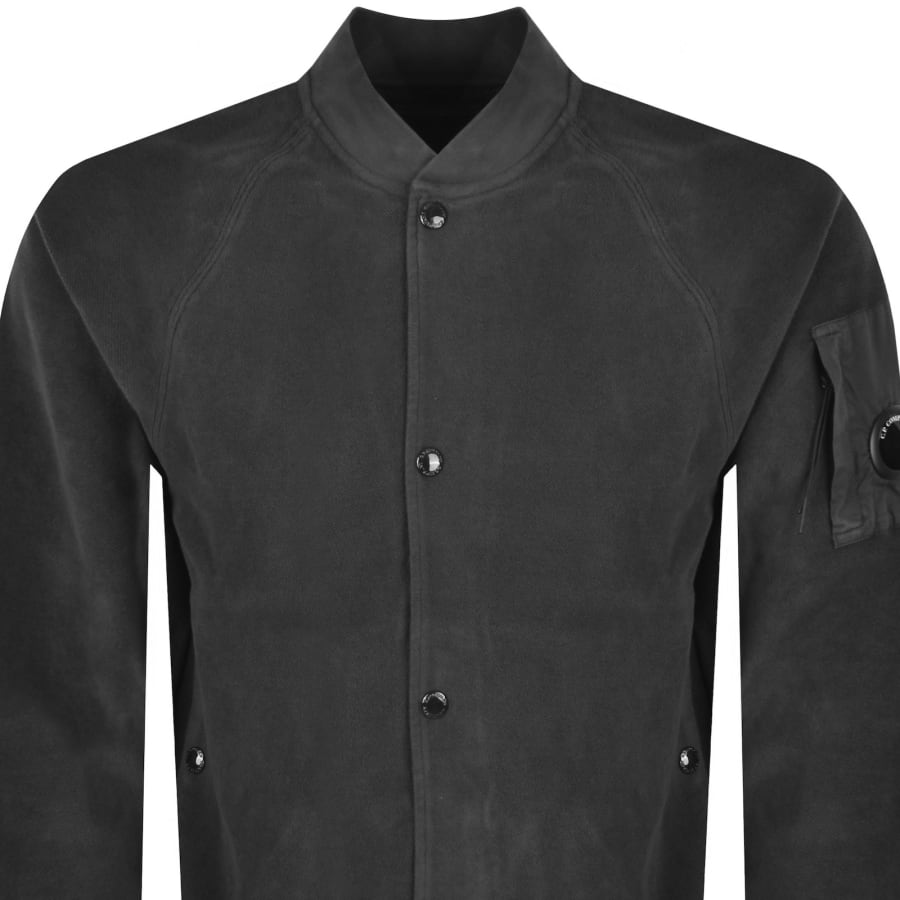 Image number 3 for CP Company Bomber Sweatshirt Raven Grey