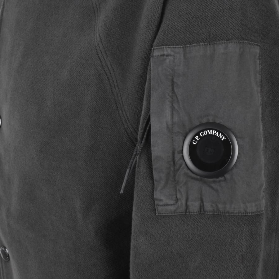 Image number 5 for CP Company Bomber Sweatshirt Raven Grey